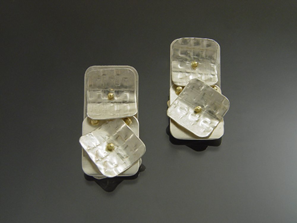Dancing Squares Earrings by Sana Doumet
