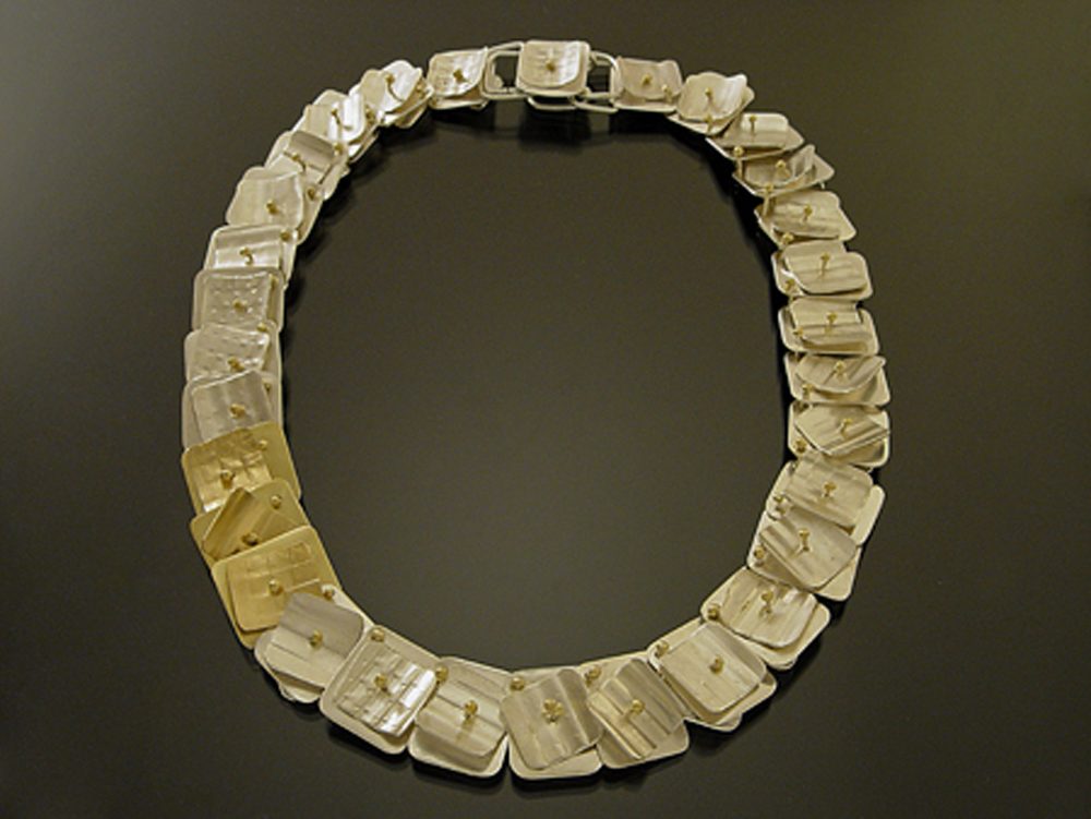 Dancing Squares Necklace by Sana Doumet