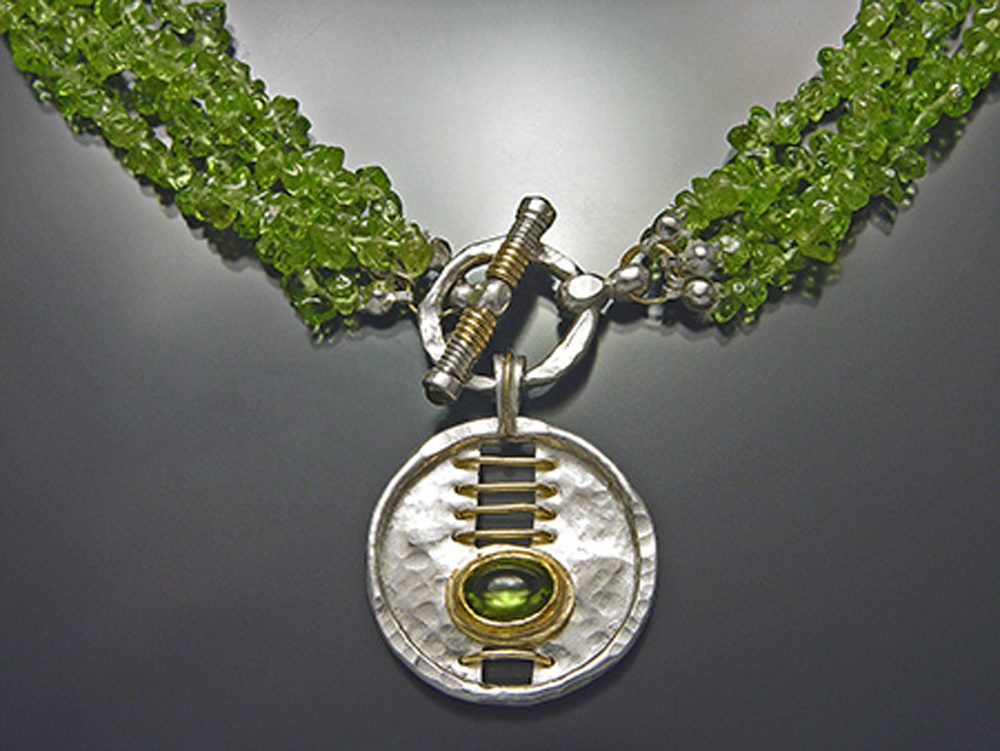 Horizon Peridot Necklace by Sana Doumet