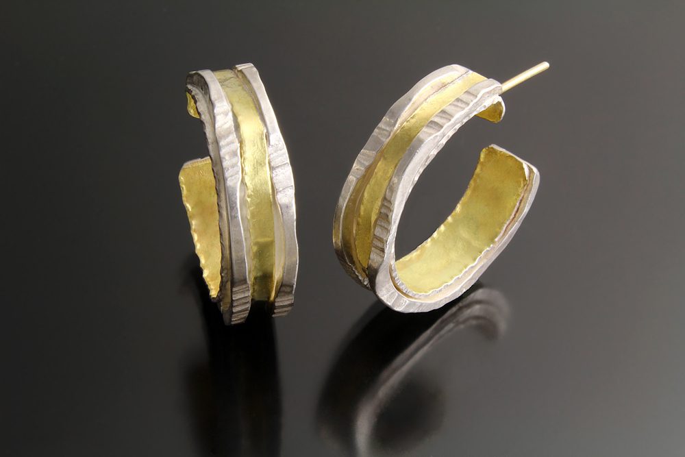 Luna Hoops (Gold Inside) by Sana Doumet