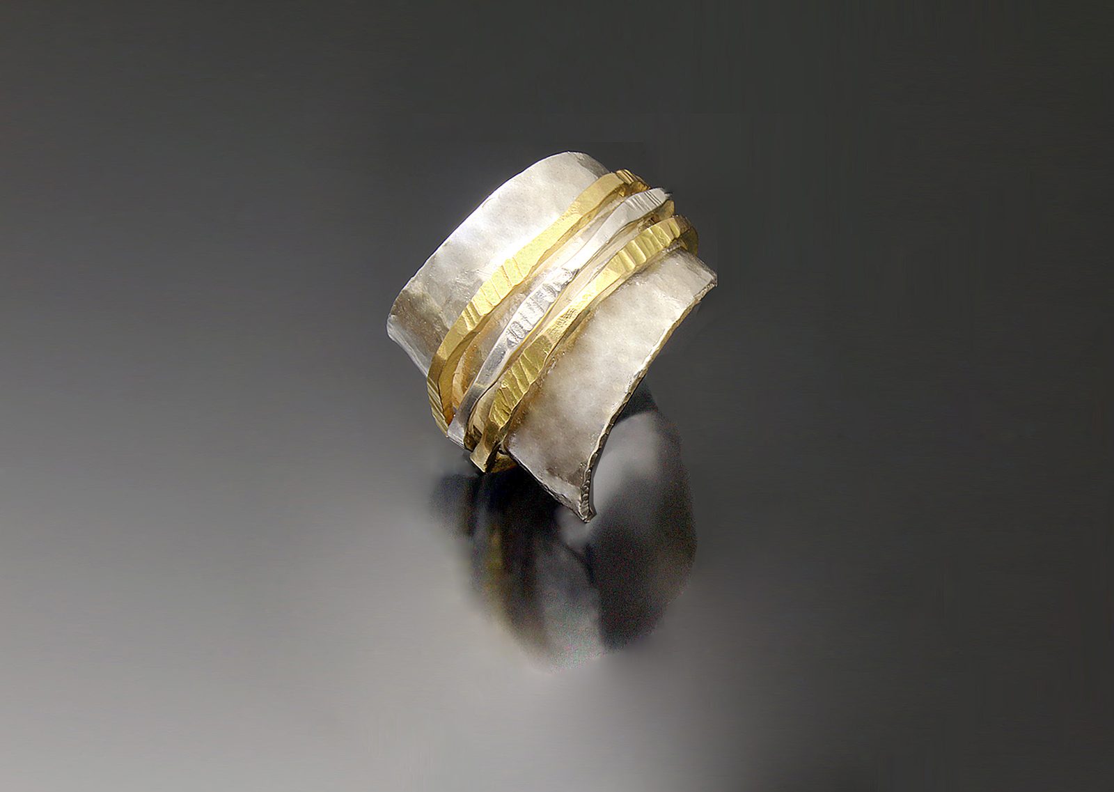 Ran Ring 1 Silver Base by Sana Doumet