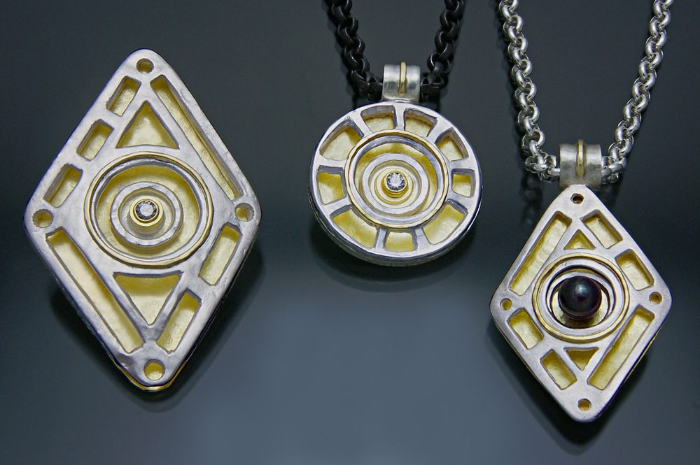 Three Pendants by Sana Doumet