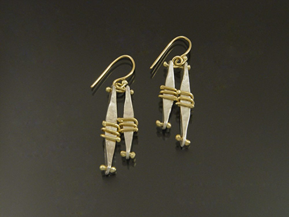 Twirly Bone Earrings by Sana Doumet