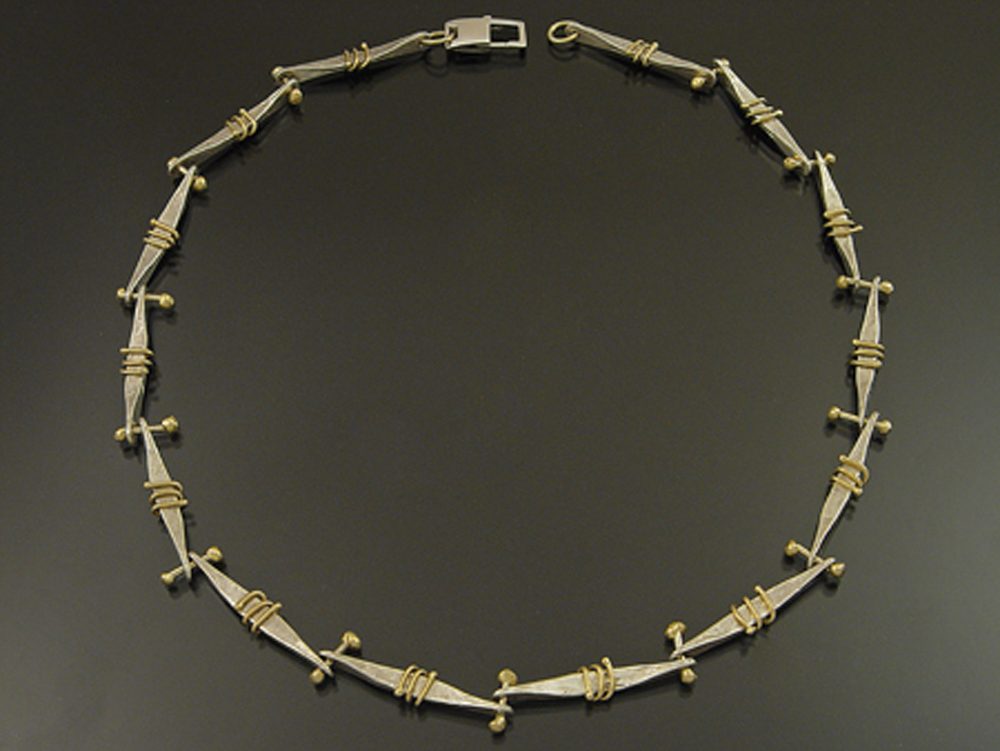 Twirly Bone Necklace by Sana Doumet